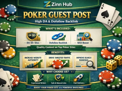 Poker Guest Post High Da And Dofollow Backlink