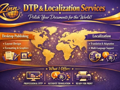 provide dtp and localization services