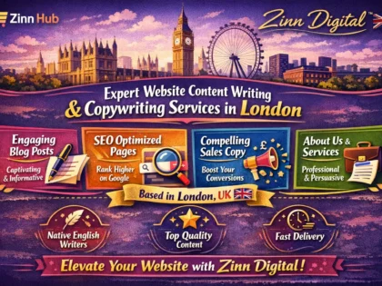 Expert website content writing and copywriting services in London