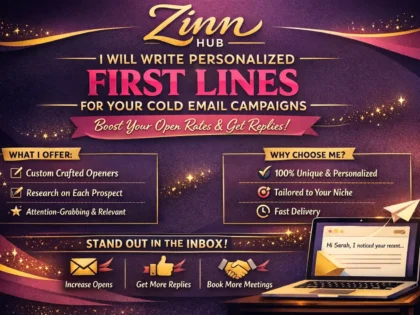 Write Personalized First Lines For Your Cold Email Campaigns