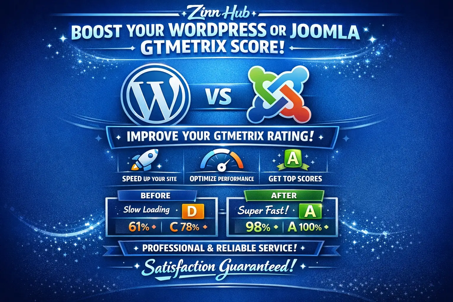Increase Wordpress Or Joomla Rating With Gtmetrix 1 Increase Wordpress Or Joomla Rating With Gtmetrix