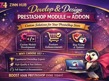 develop and design prestashop module or addon