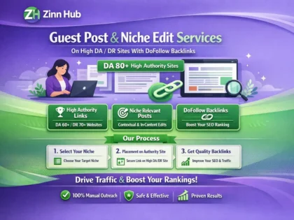 Do Guest Post Niche Edit Services On High Da Dr Sites With Do Follow Backlinks