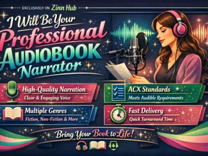 be your professional audiobook narrator to acx standards
