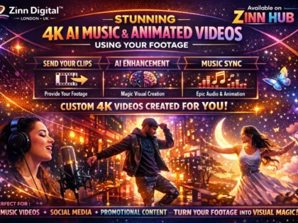 create stunning 4k ai music or animated videos using your own footage