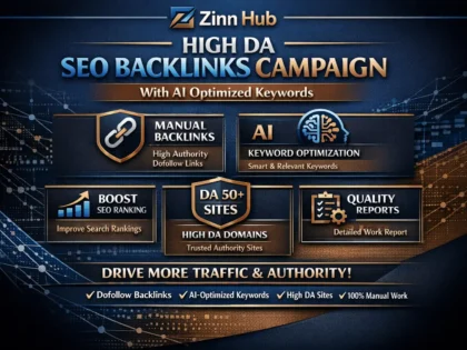do high da manual SEO backlinks campaign with ai optimized keywords