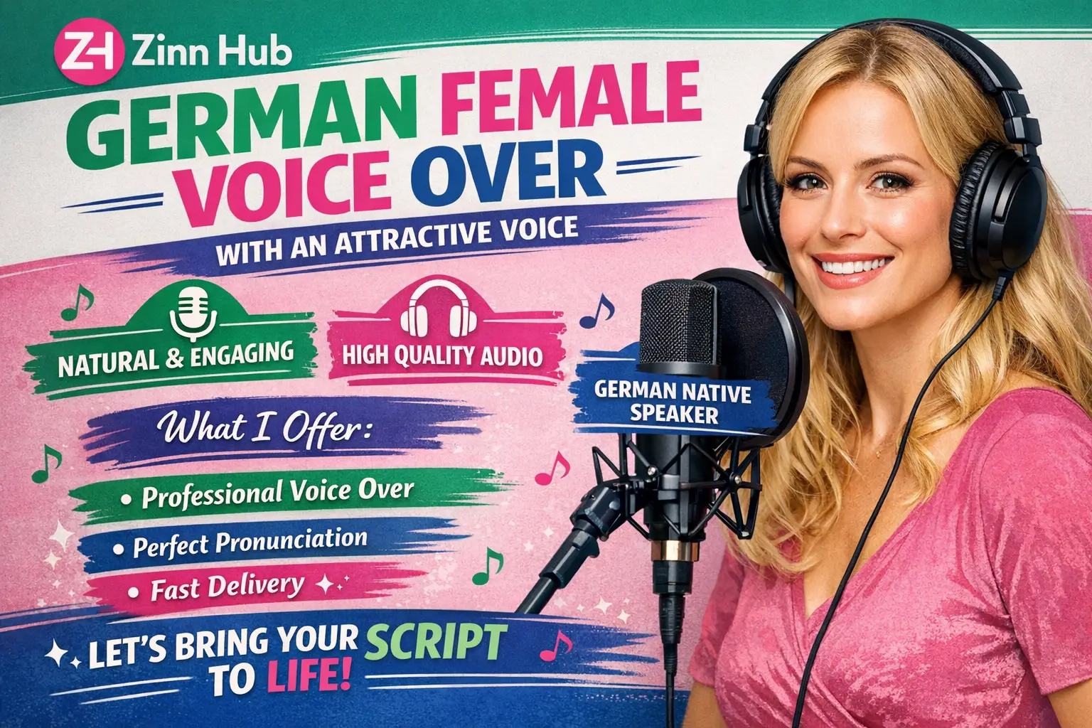 Produce A German Female Voice Over With An Attractive Voice 1 Produce A German Female Voice Over With An Attractive Voice