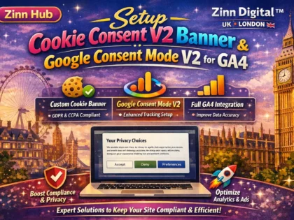 Setup Cookie Consent V2 Banner & Google Consent Mode V2 for GA4