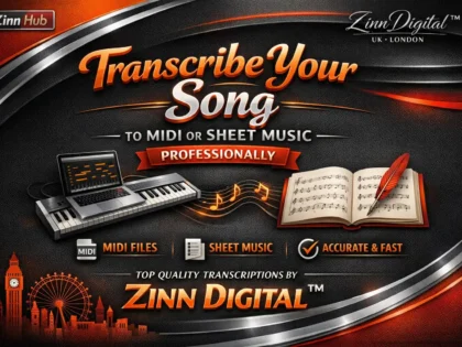 Transcribe Your Song To Midi Or Sheet Music Professionally