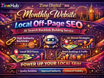 Monthly Website Local Off-Page SEO & AI Search Backlink Building Service