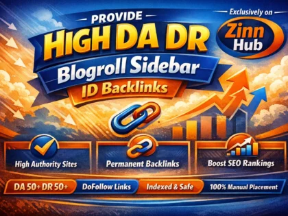 provide high da DR blogroll sidebar id backlinks