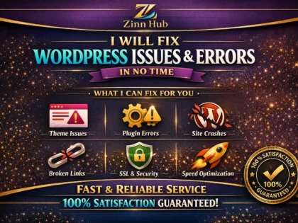 fix wordpress issues and fix wordpress errors in no time
