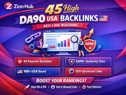do 45 high da90 USA backlinks SEO
