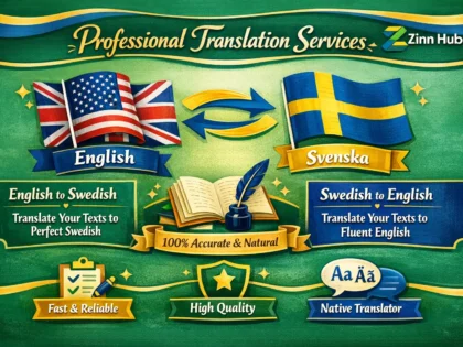 translate from english to swedish and from swedish to english