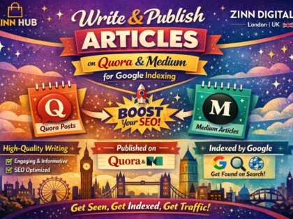 Write And Publish Articles On Quora.com And Medium.com For Google Indexing
