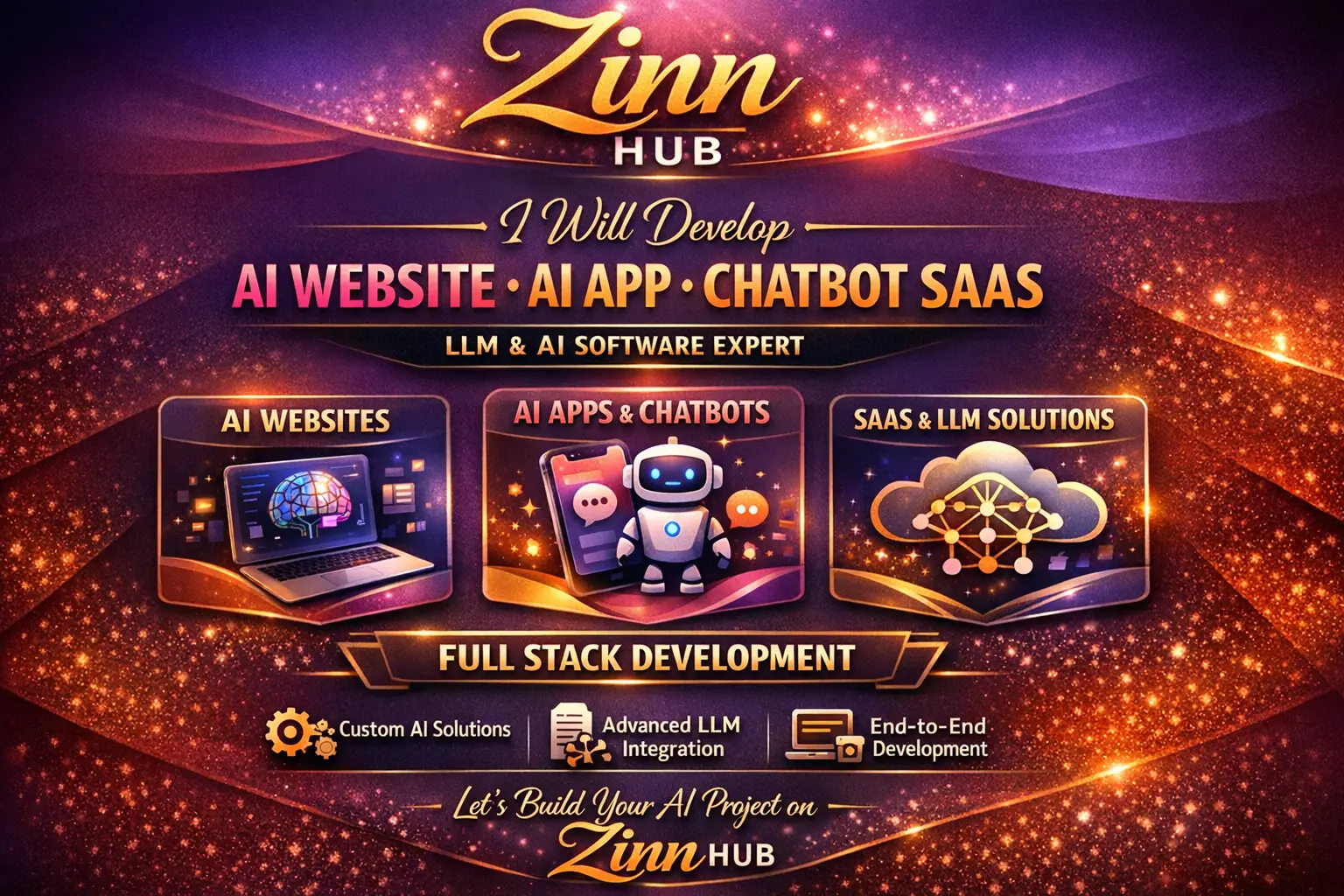 Develop Ai Website, Ai App Chatbot Saas, Llm Ai Software As Full Stack Developer 1 Develop Ai Website