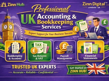 Professional Uk Accounting And Bookkeeping Services By Zinn Digital ™