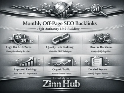 monthly off page SEO backlinks high authority link building