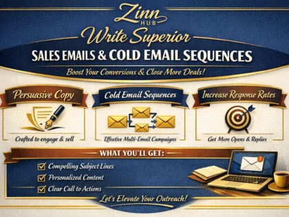 write superior sales email copy or cold email sequence