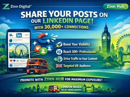Share your posts via our LinkedIn page with 30K connections