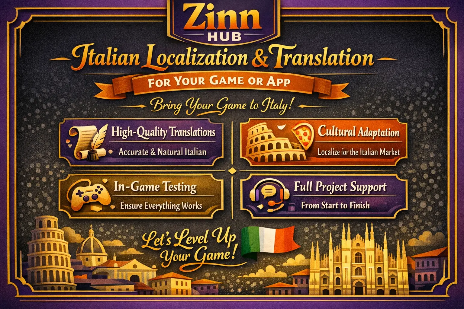 Manage Italian Localization And Translation For Your Video Game Or App 1 Manage Italian Localization And Translation For Your Video Game Or App