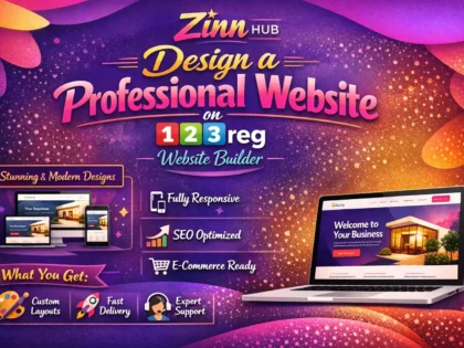 Design A Professional Website On 123 Reg Website Builder
