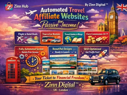 Automated Travel Affiliate Websites For Passive Income By Zinn Digital ™