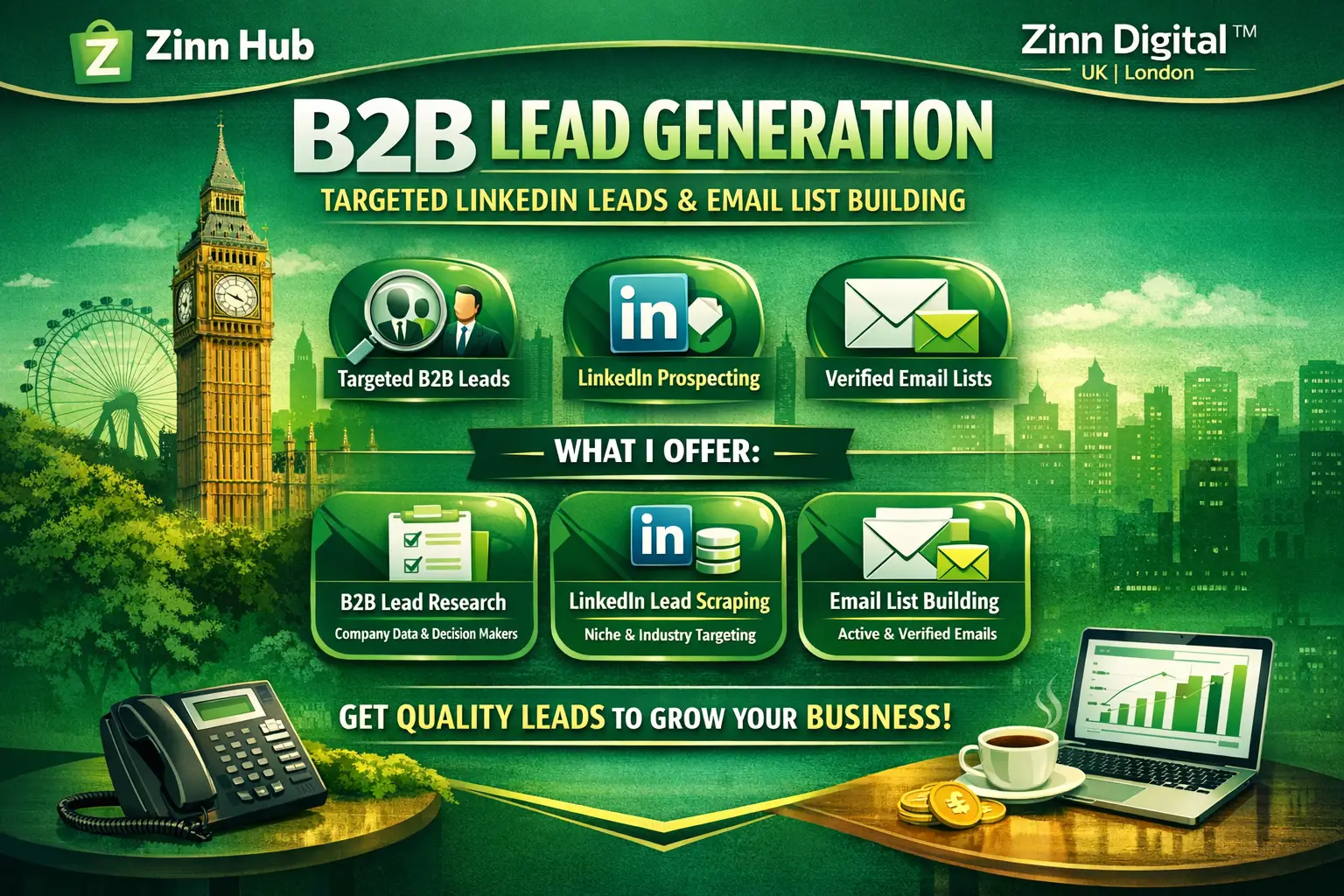 Do B2B Lead Generation, Targeted Linkedin Leads And Email List Building 1 Do B2B Lead Generation