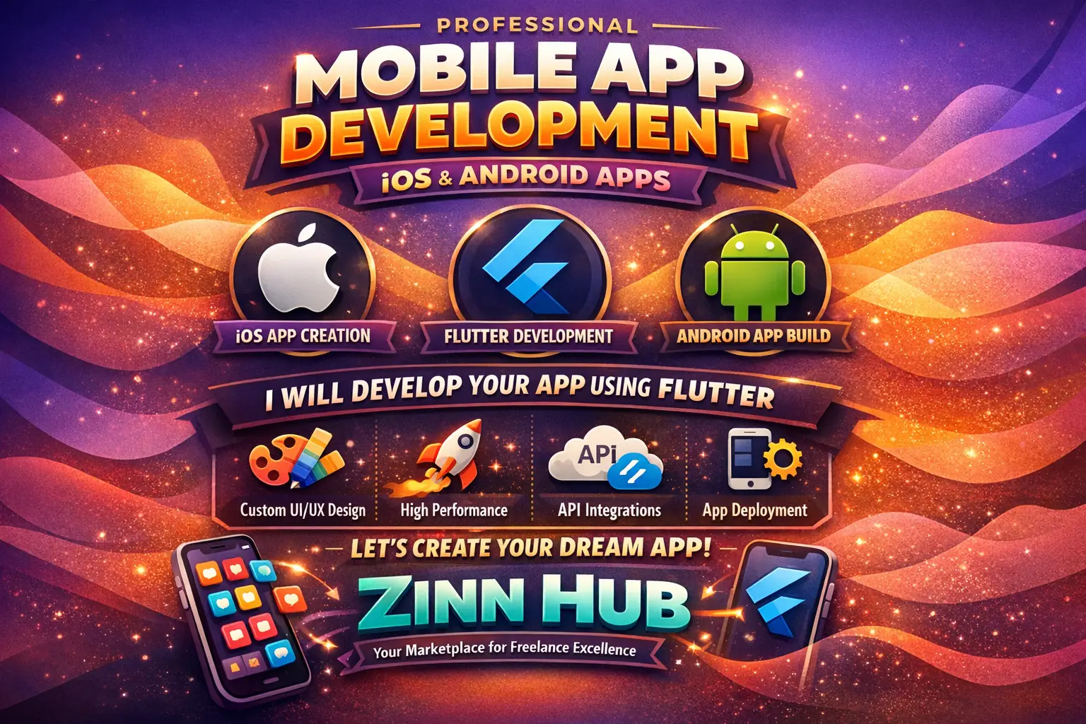 Do Mobile App Development, Ios App Development, Android App As Flutter Developer 1 Do Mobile App Development