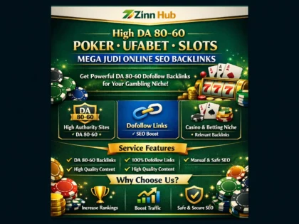Do High Da 80 To 60 Poker Ufabet Slots Mega Judi Online Seo Dofollow Backlinks