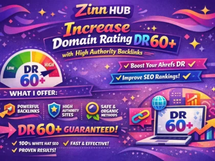 increase domain rating ahrefs DR 60 plus using high authority seo backlinks