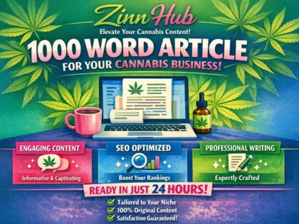 Write A 1000 Word Article For Your Cannabis Business