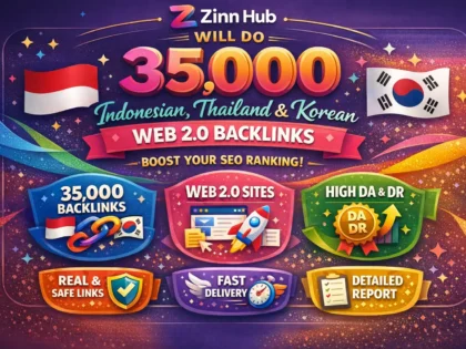 Do 35000 Indonesian Thailand Korean Web 20 Backlinks