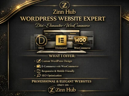 wordpress website divi elementor woocommerce website