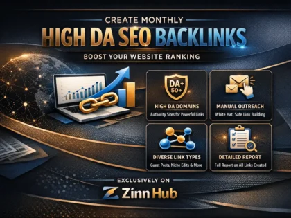 create monthly high da SEO backlinks