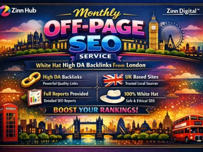 Monthly Off-Page Seo Service With White Hat High Da Backlinks From London