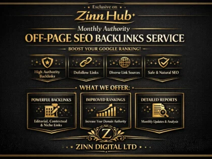 Monthly Authority Off-Page SEO Backlinks Service for Google Ranking & Link Building