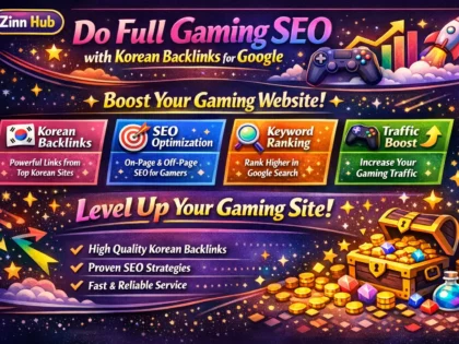 do full gaming SEO with korean backlinks for google