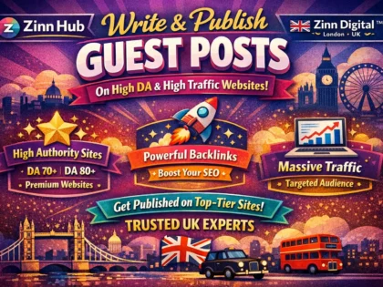 Write and publish guest posts on high DA