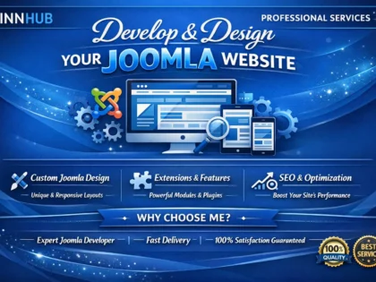 develop and design a joomla website