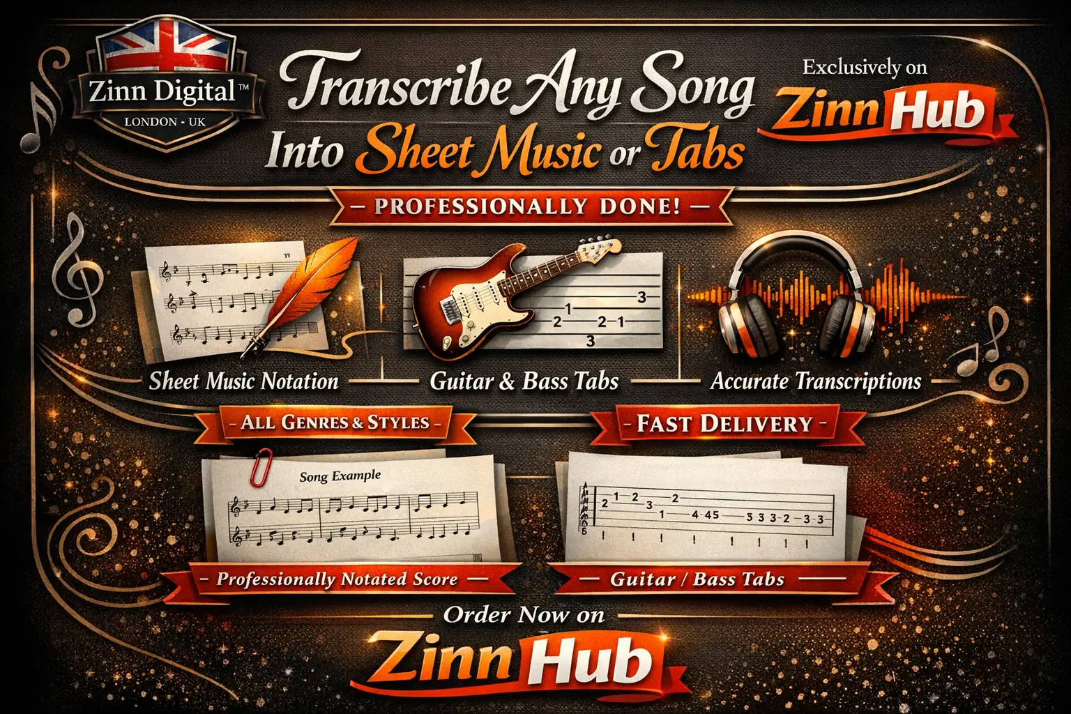 Professionally Transcribe Any Song Into Sheet Music Or Tabs 1 Professionally Transcribe Any Song Into Sheet Music Or Tabs