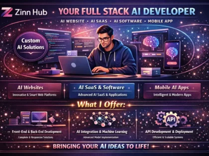 be full stack web developer for ai website