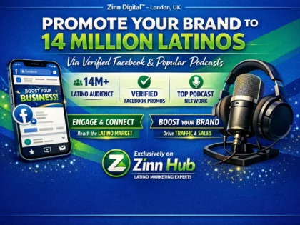 Promote your brand to 14 million Latinos via verified Facebook and podcast