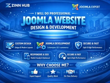 do professional joomla website design and development