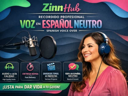 record professional  neutral spanish voice over