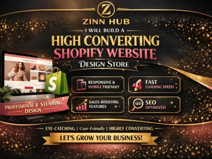 build a high converting shopify website design store