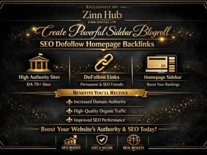 Create Powerful Sidebar Blogroll SEO Dofollow Homepage Backlinks