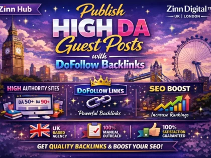 Publish High Da Guest Posts With Dofollow Backlinks - Zinn Digital ™