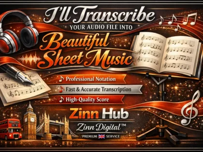 I'll transcribe your audio file into beautiful sheet music
