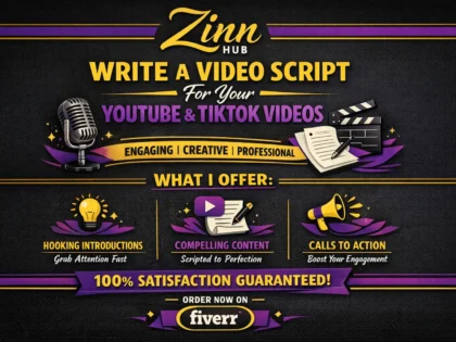 write a video script for your youtube and tiktok videos